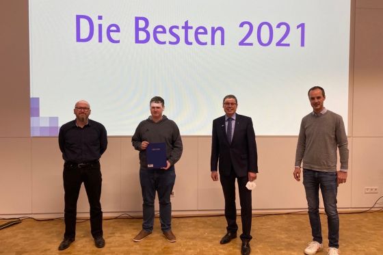 Auszeichnung auf der Bühne