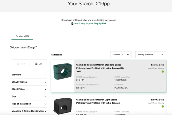 Search results
