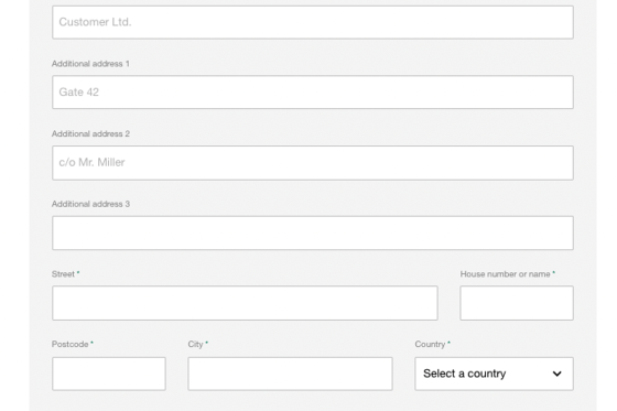 Specify preferred delivery date