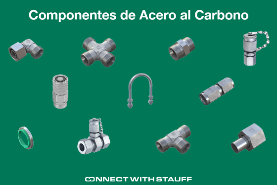 Componentes de acero al carbono
