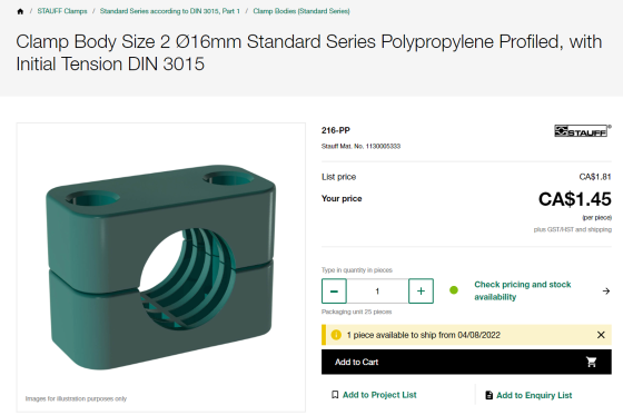 Product detail page - direct check of price and availability